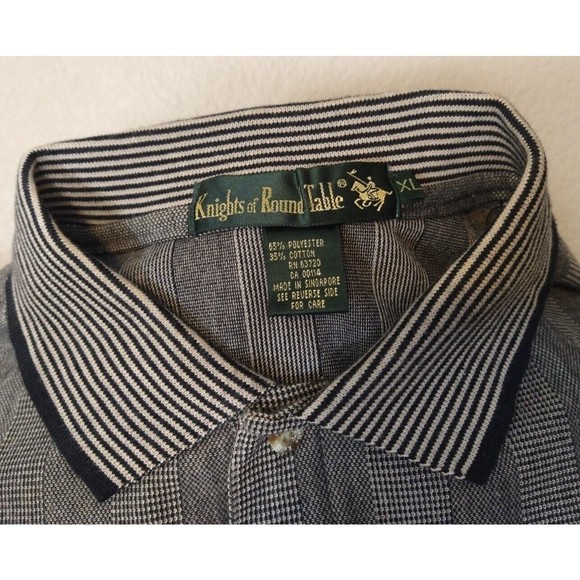 Mens KNights of Round Table Black Short Sleeve Polo Shirt XL - Picture 4 of 4